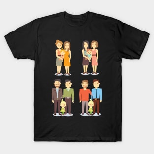 LGBT Couples Design - LGBT Family T-Shirt